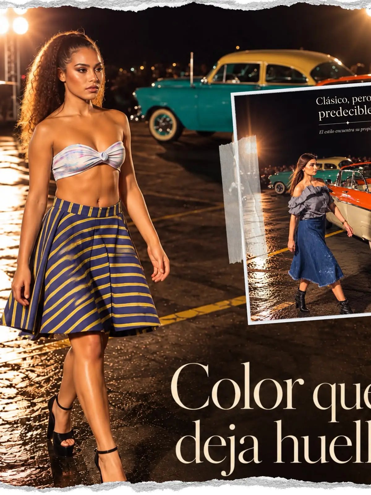 imagen promocional de conjunto top y falda de tienda n